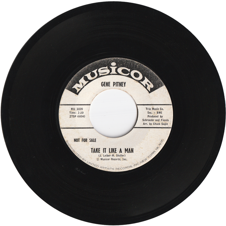 Gene Pitney - (The Man Who Shot) Liberty Valance / Take It Like A Man (Promo)
