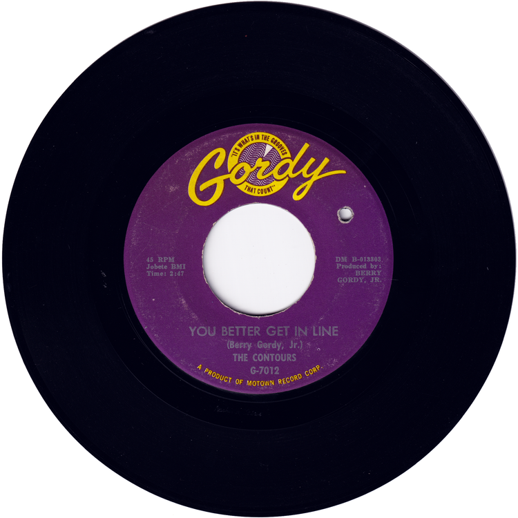 The Contours - Shake Sherry / You Better Get In Line