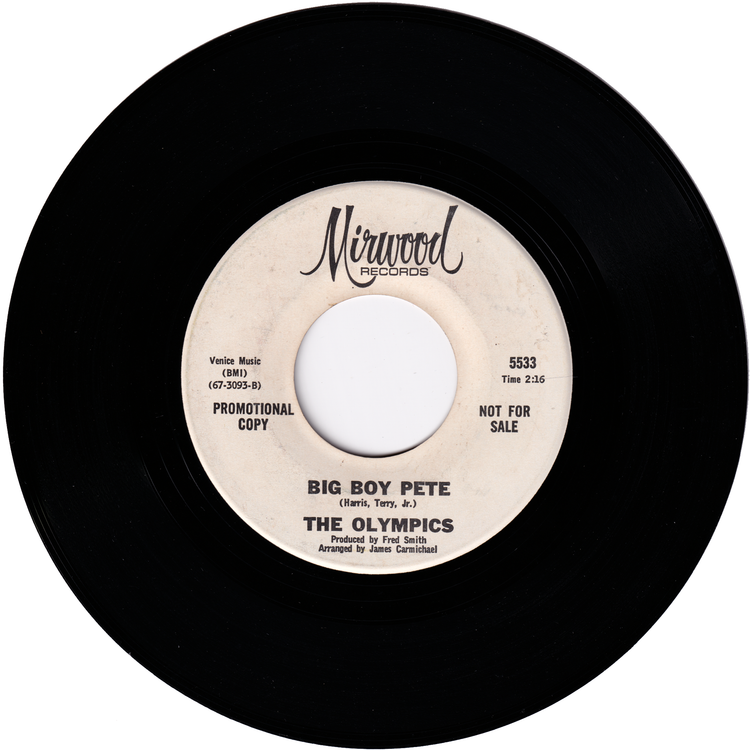 The Olympics - Hully Gully / Big Boy Pete (1966 version, Promo)