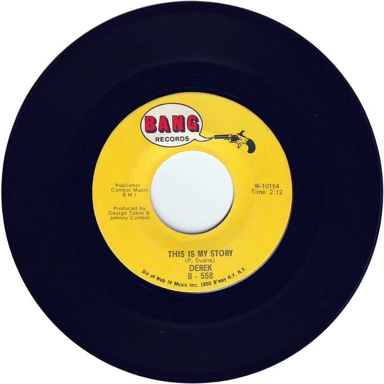 Derek (Johnny Cymbal) - Cinnamon / This Is My Story