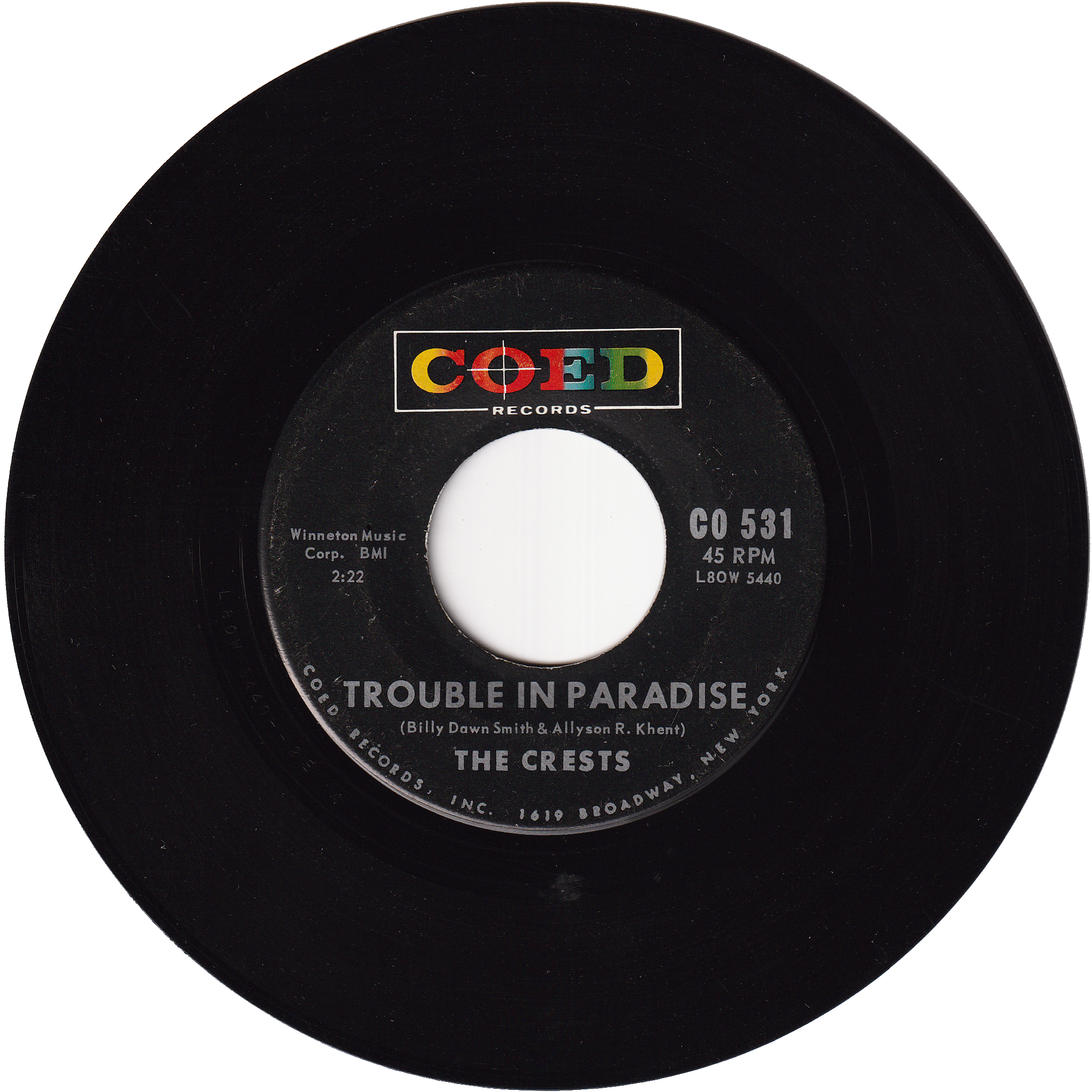 The Crests - Trouble In Paradise / Always – NIGHT BEAT RECORDS The Crests - Trouble In Paradise / Always – NIGHT BEAT RECORDS