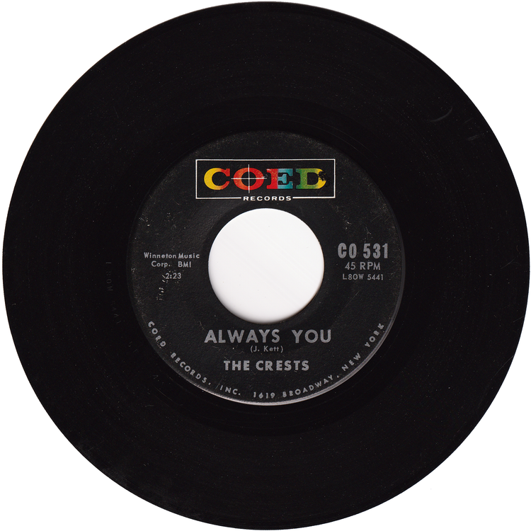 The Crests - Trouble In Paradise / Always