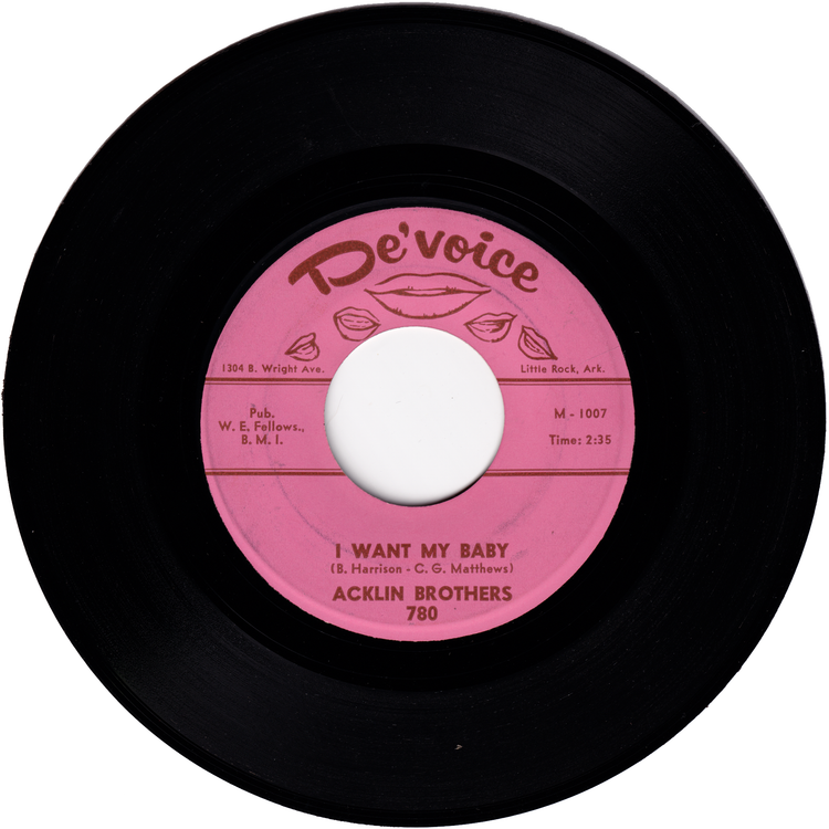 Acklin Brothers - Junior's Angle / I Want My Baby