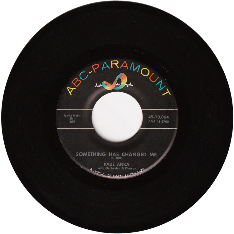 Paul Anka - It's Time To Cry / Something Has Changed Me (w/PS)