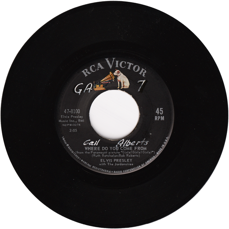 Elvis Presley - Return To Sender / Where Do You Come From (w/PS)
