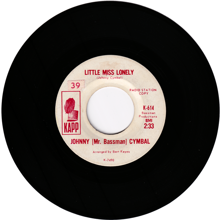Johnny Cymbal - Little Miss Lonely / Connie (Promo)