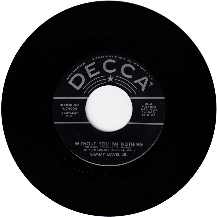 Sammy Davis, Jr. - Get Out Of The Car / Without You I'm Nothing