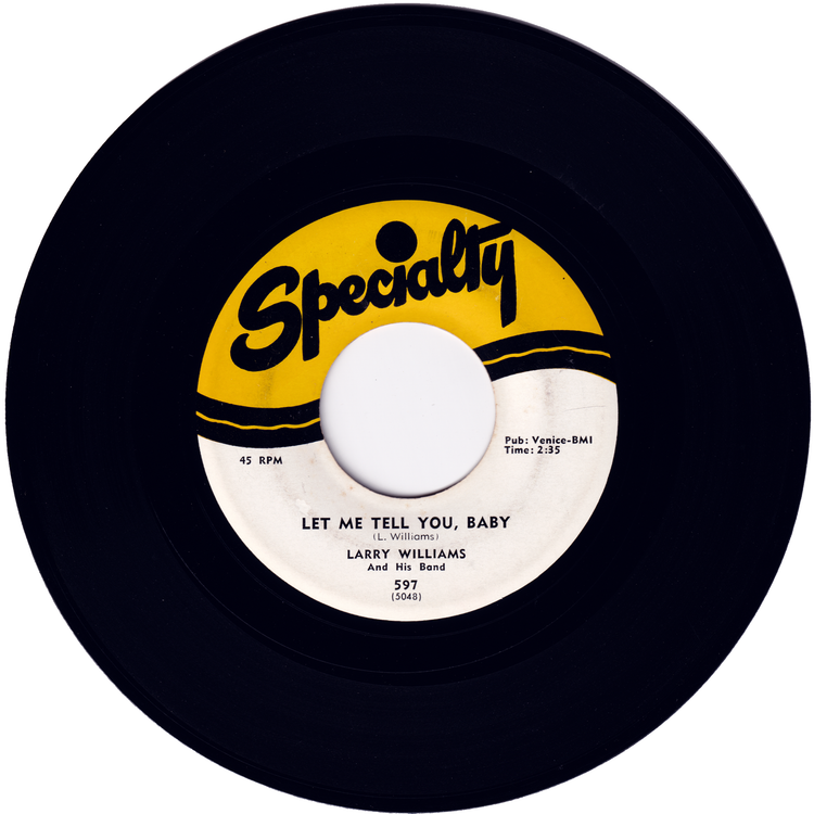 Larry Williams - Let Me Tell You, Baby / Just Because