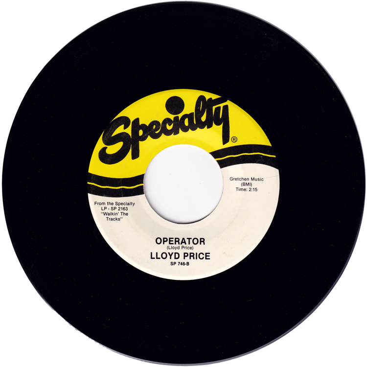 Lloyd Price - Heavy Dream / Operator (Unreleased)