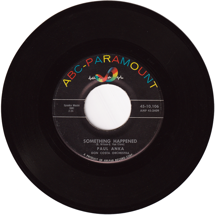 Paul Anka - My Home Town / Something Happened (w/PS)