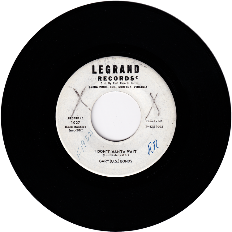 Gary "U.S." Bonds - What A Dream / I Don't Wanta Wait (Promo)