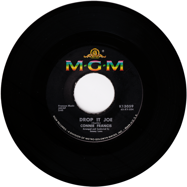 Connie Francis - Don't Break The Heart / Drop It, Joe (w/PS)