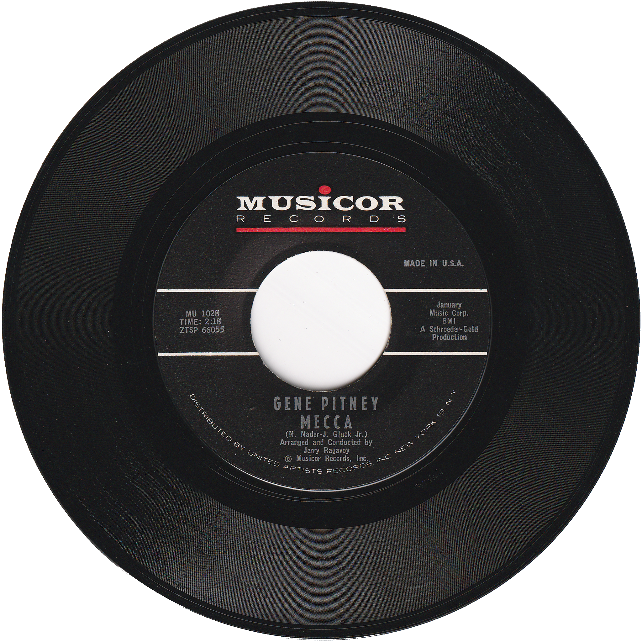 Gene Pitney - Mecca / Teardrop By Teardrop – NIGHT BEAT RECORDS