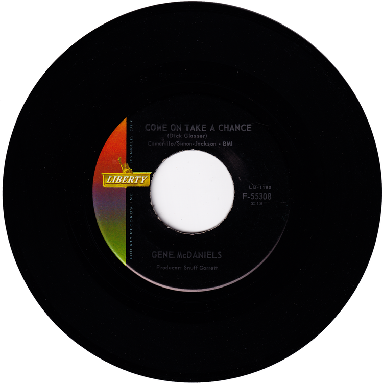 Gene McDaniels - A Hundred Pounds Of Clay / Come On Take A Chance