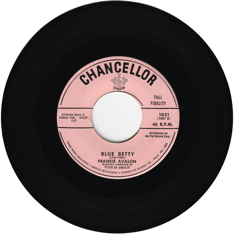 Frankie Avalon - Ginger Bread / Blue Betty