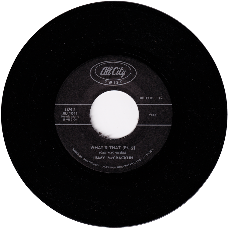 Jimmy McCracklin - What's That Part 1 / What's That Part 2 (JUKEBOX JAM label)
