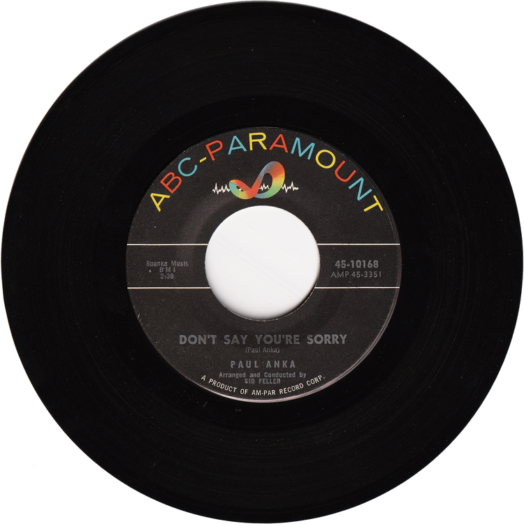 Paul Anka - The Story Of My Love / Don't Say You're Sorry