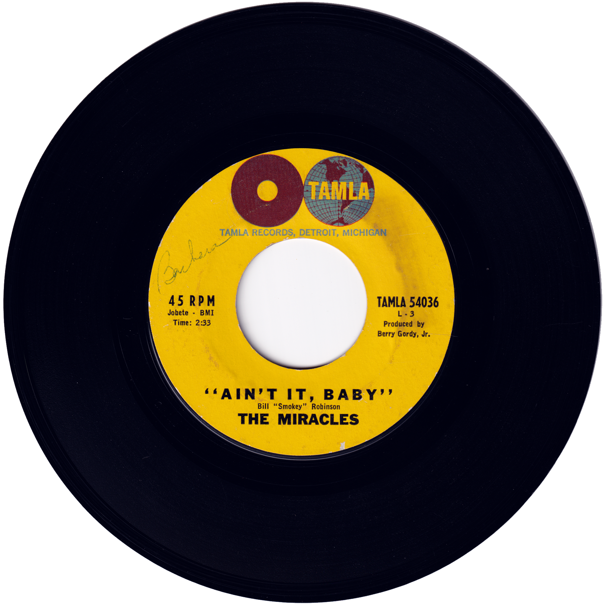 The Miracles - Ain't It Baby / The Only One I Love – NIGHT BEAT