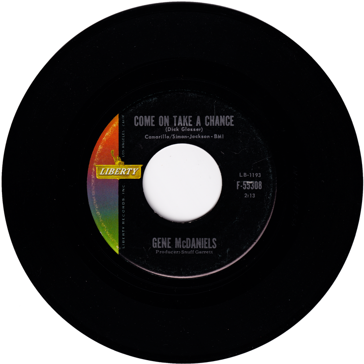 Gene McDaniels - A Hundred Pounds Of Clay / Come On Take A Chance