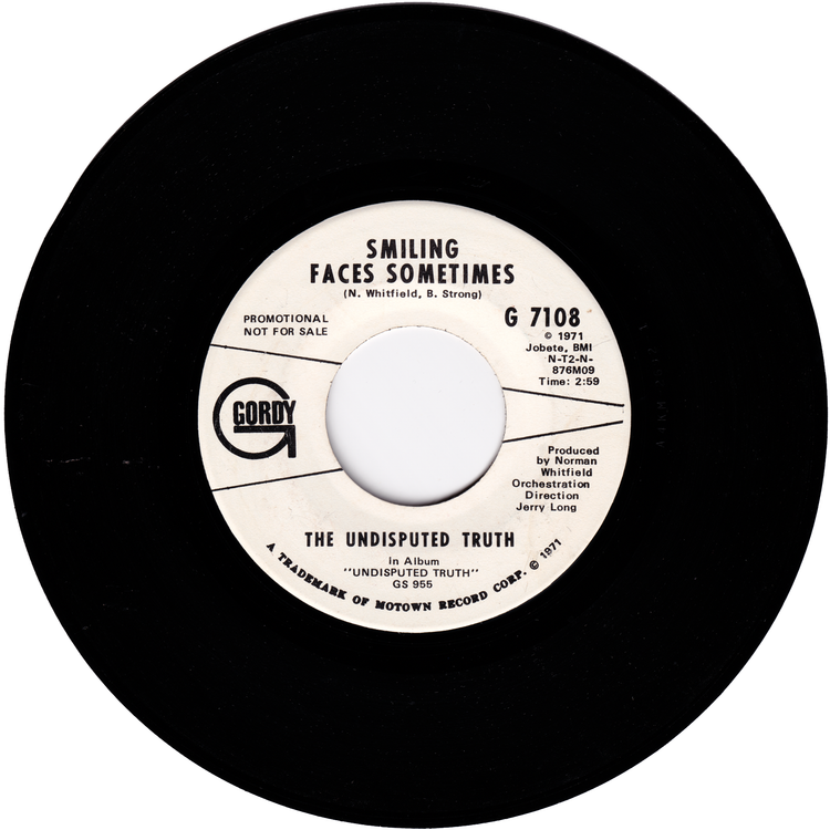 The Undisputed Truth - Smiling Faces Sometimes / Smiling Faces Sometimes (Promo)