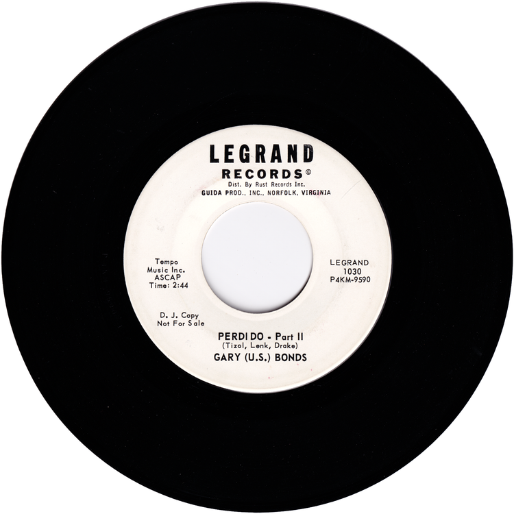 Gary "U.S." Bonds - Perdido Part 1 / Perdido Part 2 (Promo)