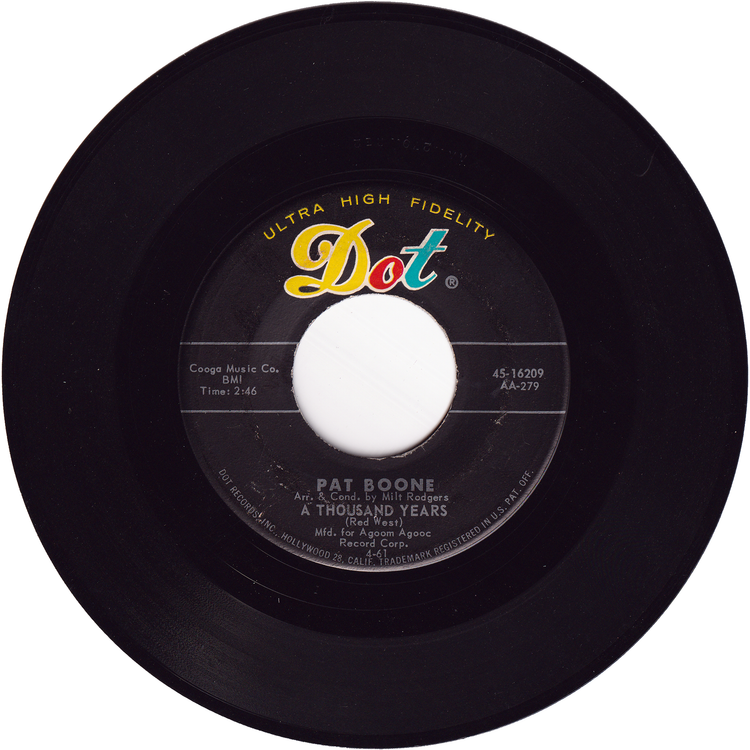 Pat Boone - Moody River / A Thousand Years