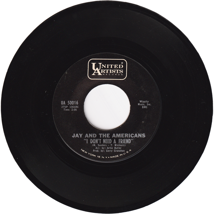 Jay & The Americans - Crying / I Don't Need A Friend