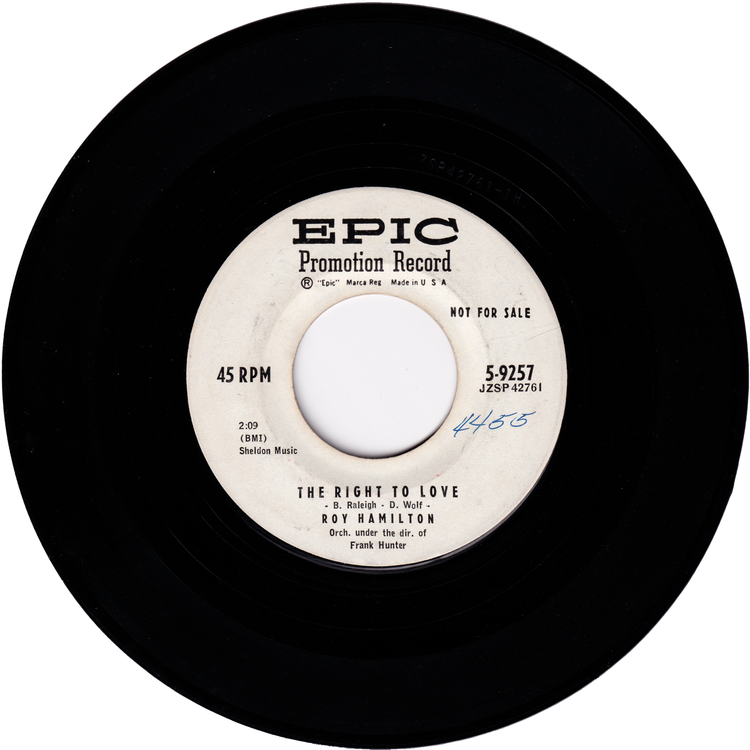 Roy Hamilton - Don't Let Go / The Right To Love (Promo)