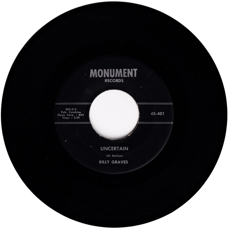 Billy Graves - The Shag (Is Totally Cool) / Uncertain