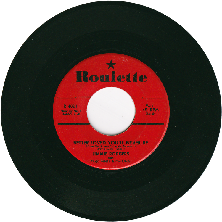 Jimmie Rodgers - Kisses Sweeter Than Wine / Better Loved You'll Never Be