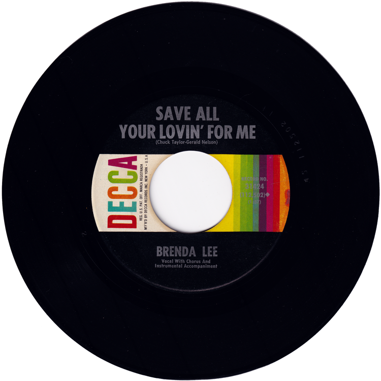Brenda Lee - All Alone Am I / Save All Your Lovin' For Me