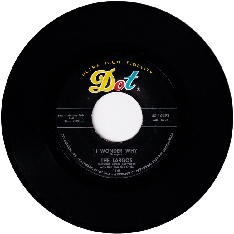 The Largos - Saddle Up / I Wonder Why