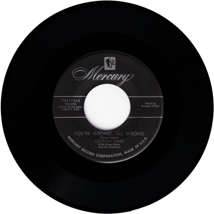 Georgia Gibbs - Tweedle Dee / You're Wrong, All Wrong
