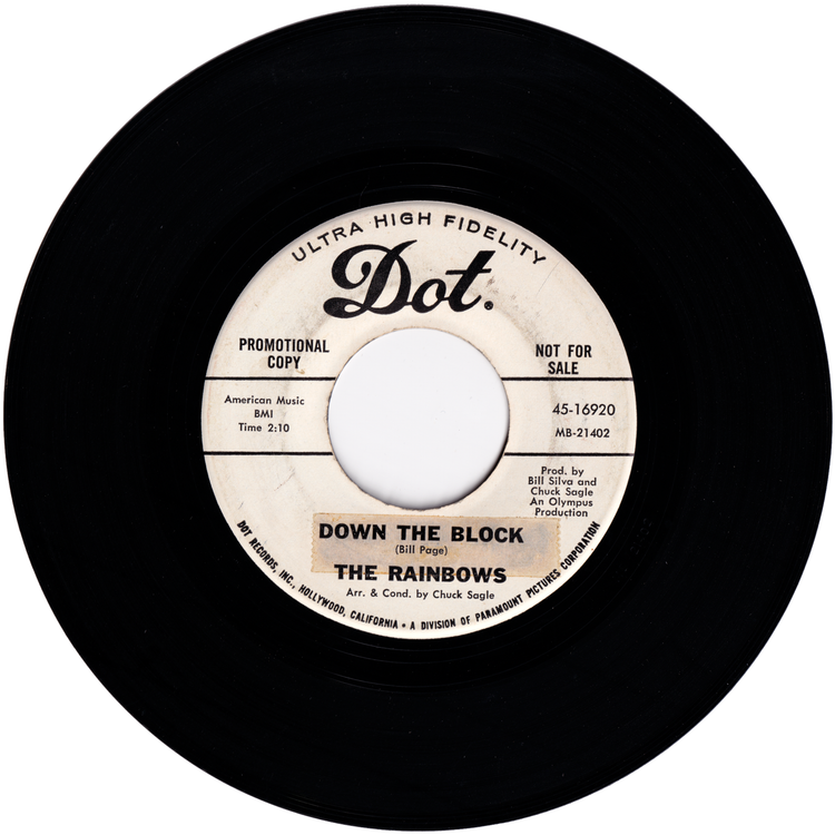 The Rainbows - Color Of Love / Down The Block (Promo)