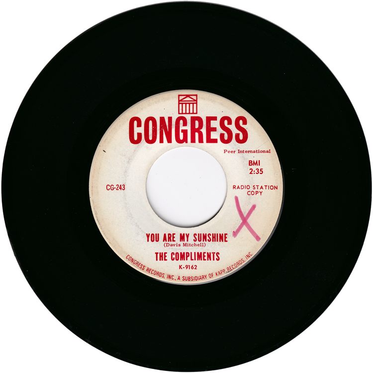 The Compliments - Shake It Up, Shake It Down / You Are My Sunshine (Promo)