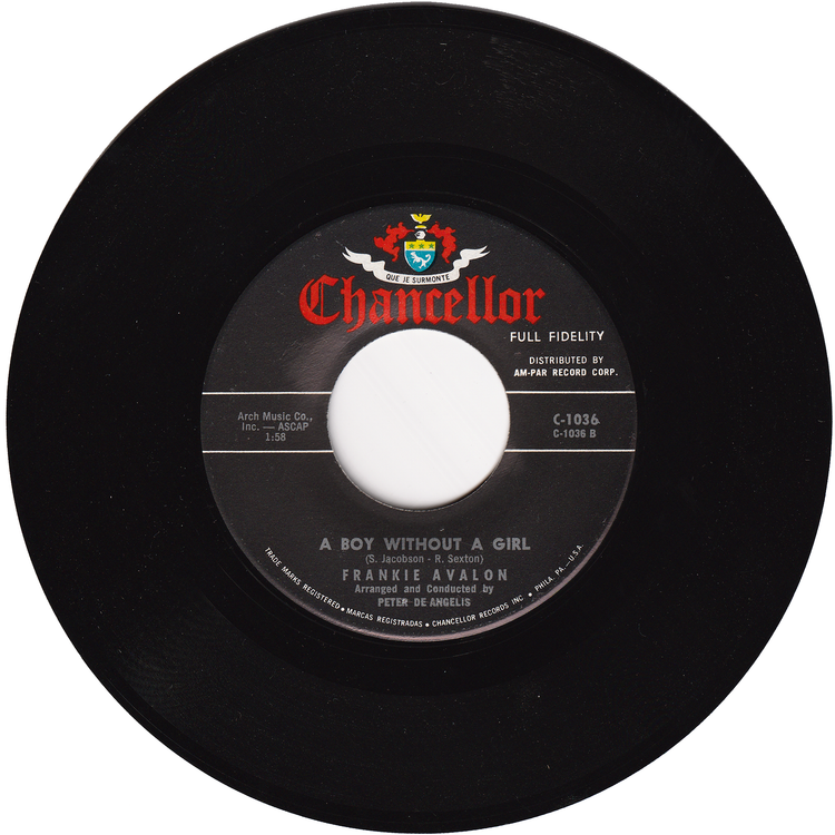 Frankie Avalon - Bobby Sox To Stockings / A Boy Without A Girl (2nd.press)