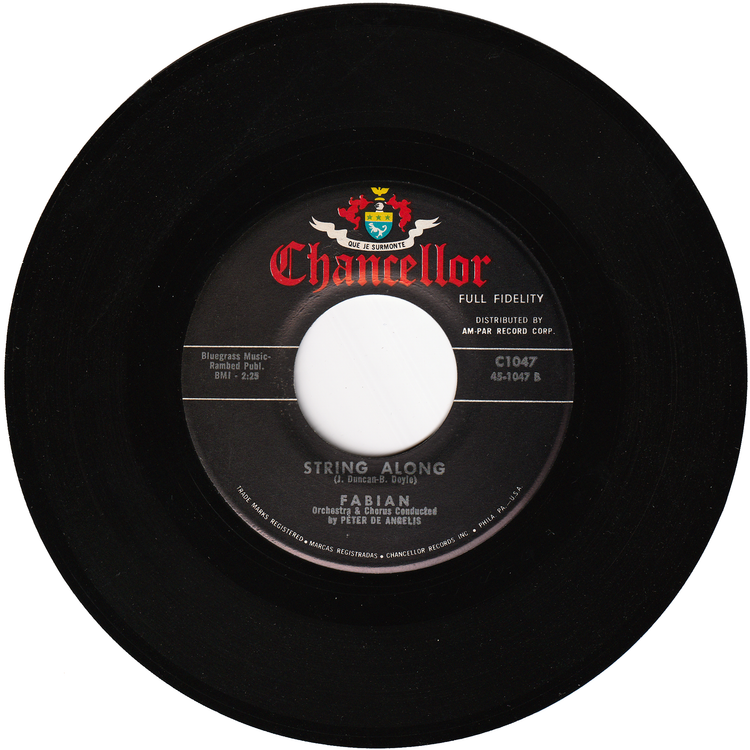 Fabian - About This Thing Called Love / String Along (w/PS)