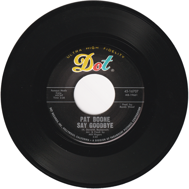 Pat Boone - Baby Elephant Walk / Say Goodbye