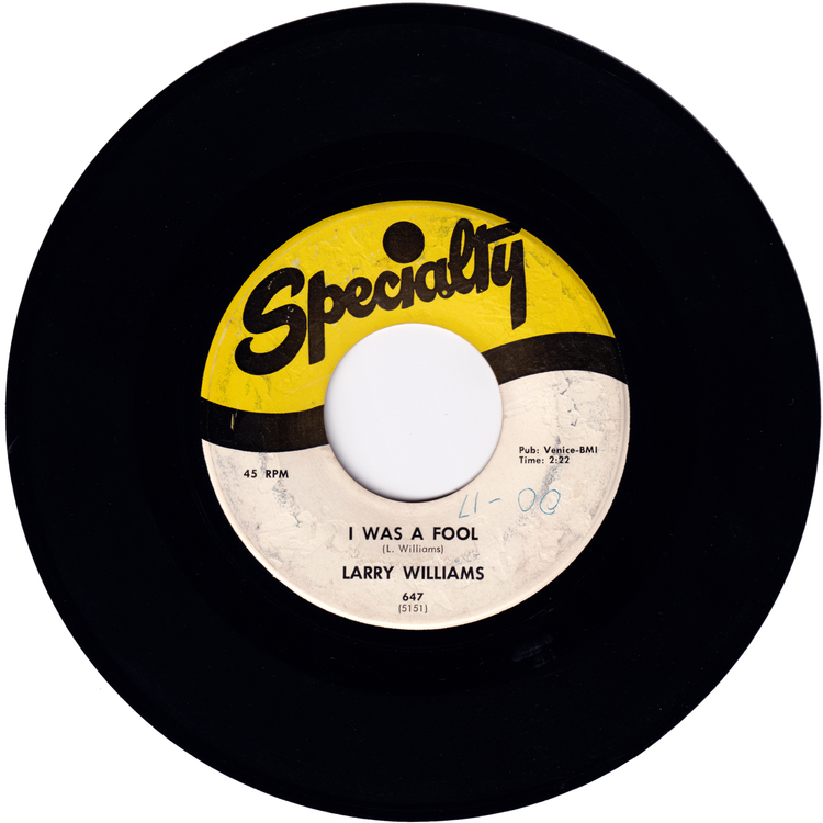 Larry Williams - Peaches And Cream / I Was A Fool