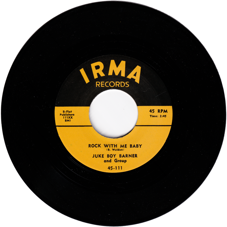 Juke Boy Barner - Well Baby / Rock With Me Baby (Repro)