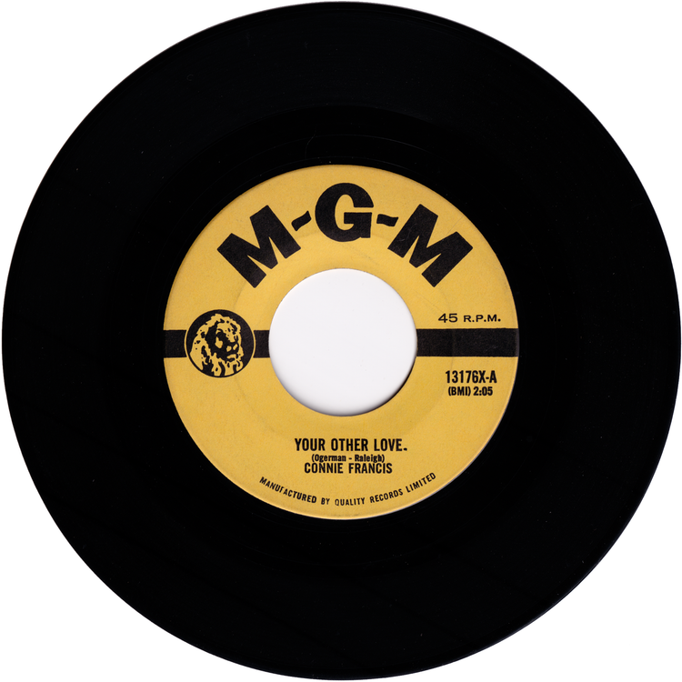 Connie Francis - Whatever Happened To Rosemarie / Your Other Love (Canada)