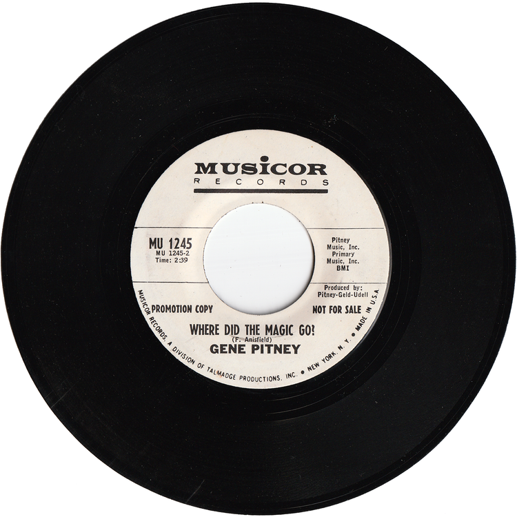 Gene Pitney - Tremblin' / Where Did The Magic Go? (Promo)