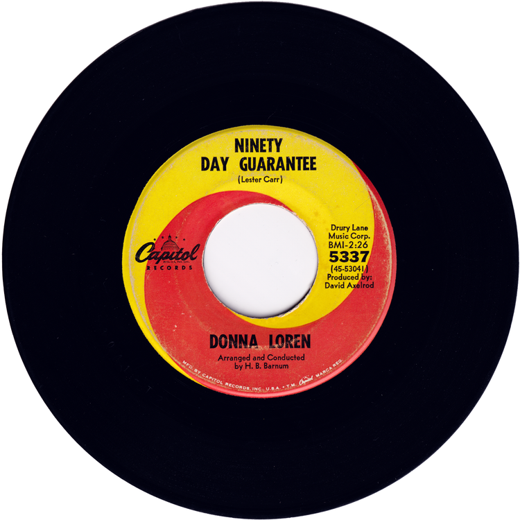 Donna Loren - Ten Good Reasons / Ninety Day Guarantee