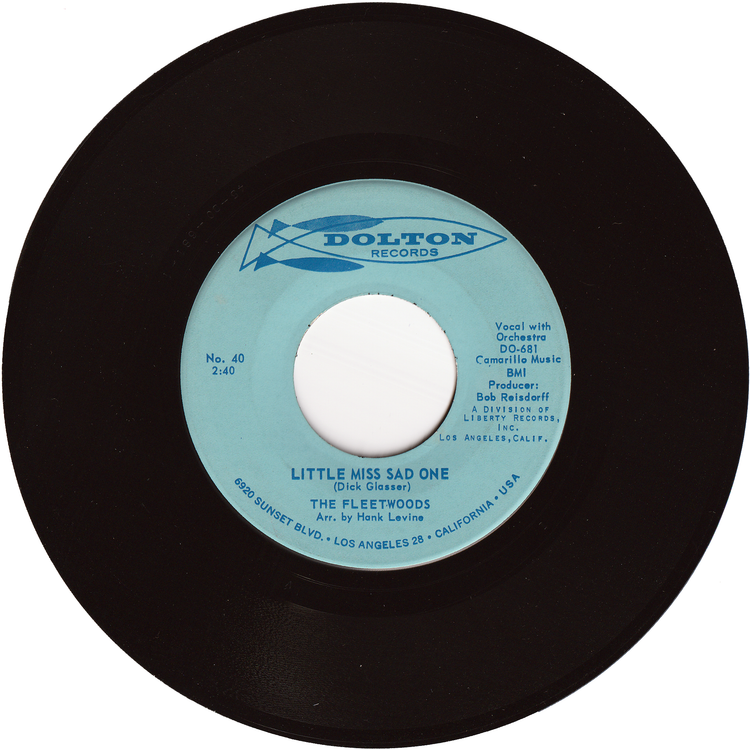 The Fleetwoods - Tragedy / Little Miss Sad One (1st.press)