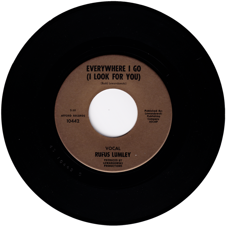 Rufus Lumley - Minneap'lis, Minnesota / Everywhere I Go (I Look for You)