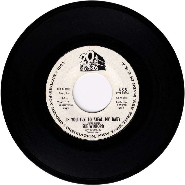 Sue Winford - Who Was That Girl / If You Try To Stael My Baby (Promo)