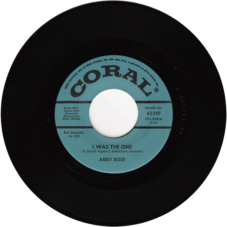 Andy Rose - The Bootie Green / I Was The One (Promo)