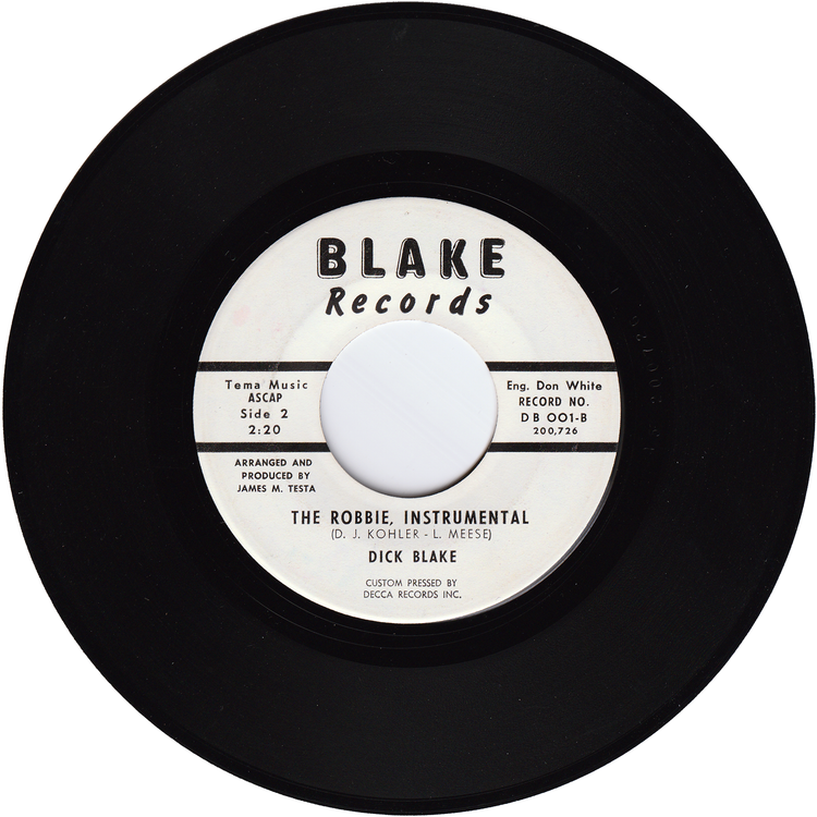 Dick Blake - Do The Robbie / The Robbie Instrumentals (w/PS)