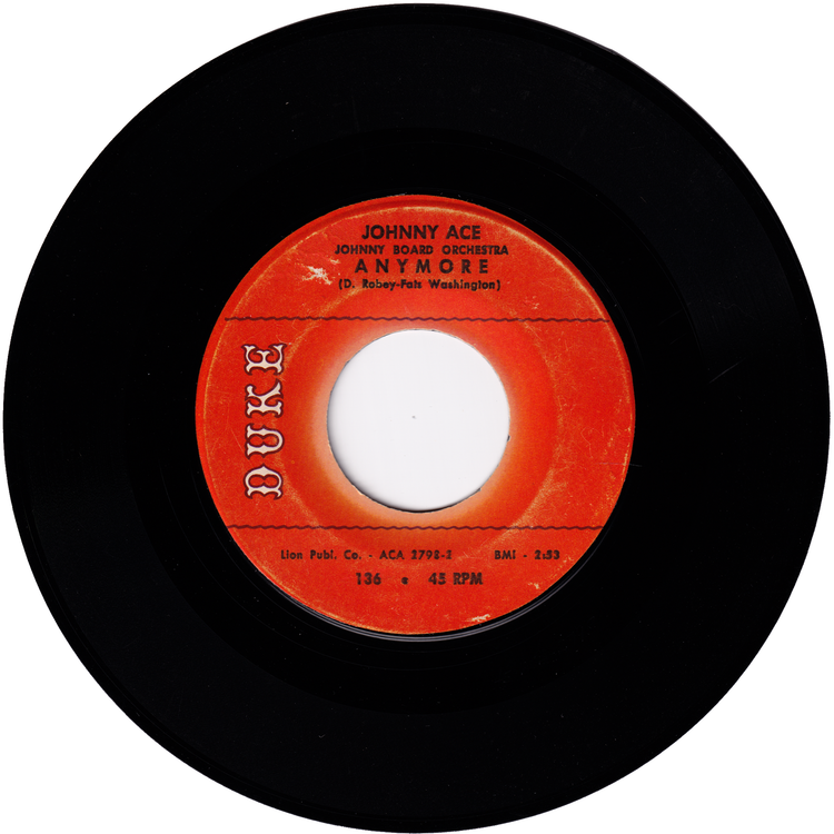 Johnny Ace - Pledging My Love / Anymore