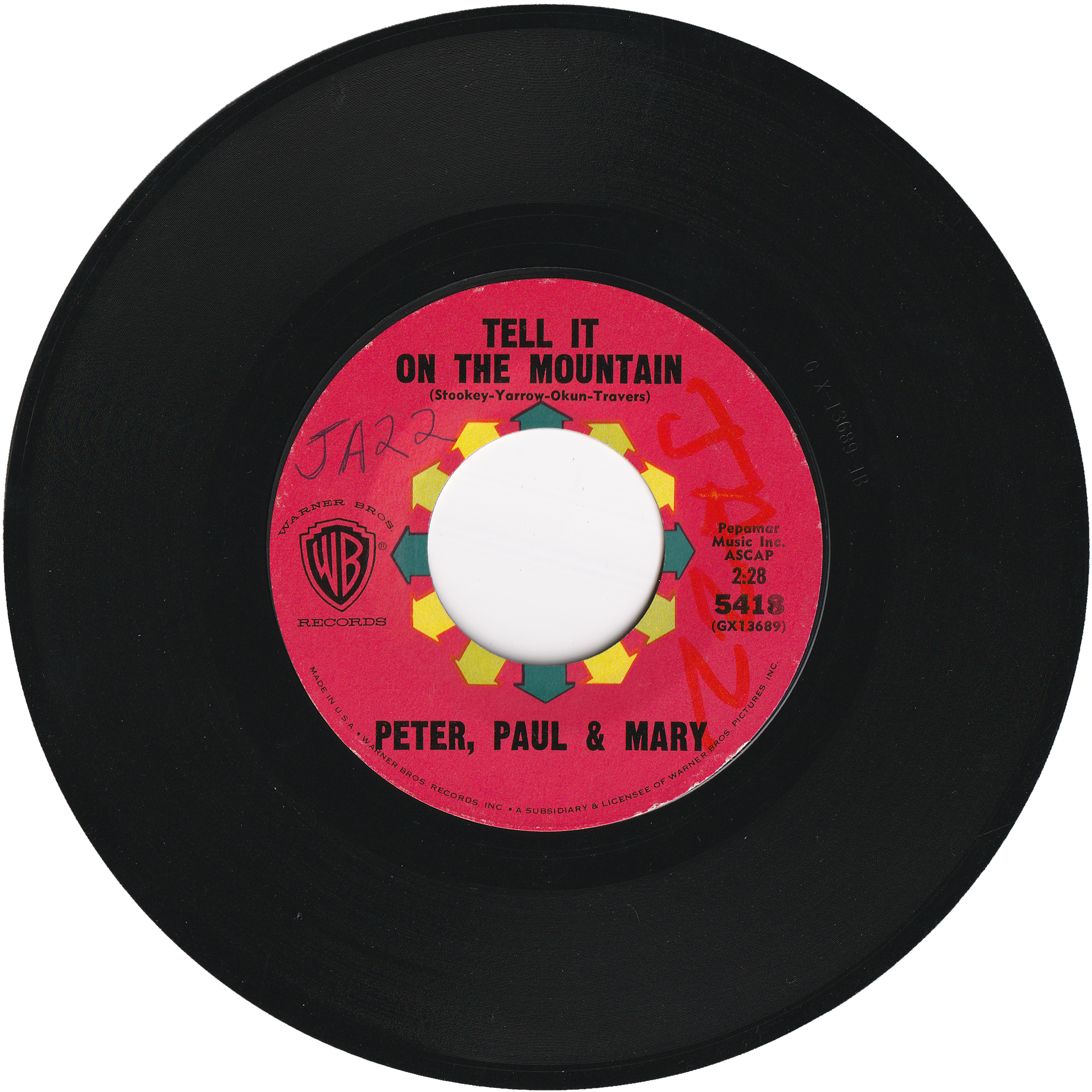 Peter, Paul & Mary - Tell It On The Mounatin / Old Coat
